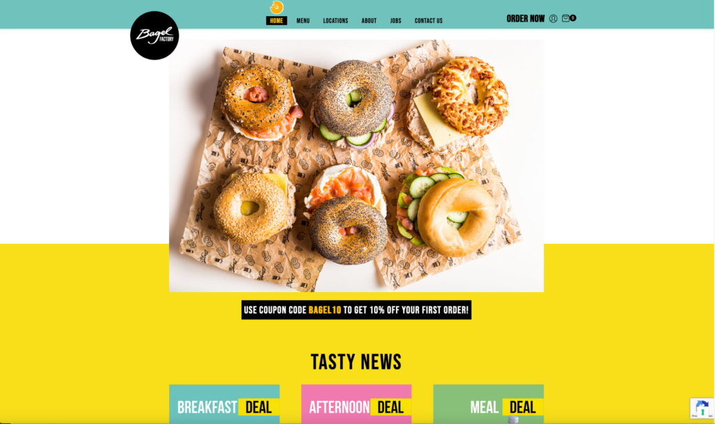 Bagel Factory si affida ad Asterisco Creative Agency per il nuovo sito