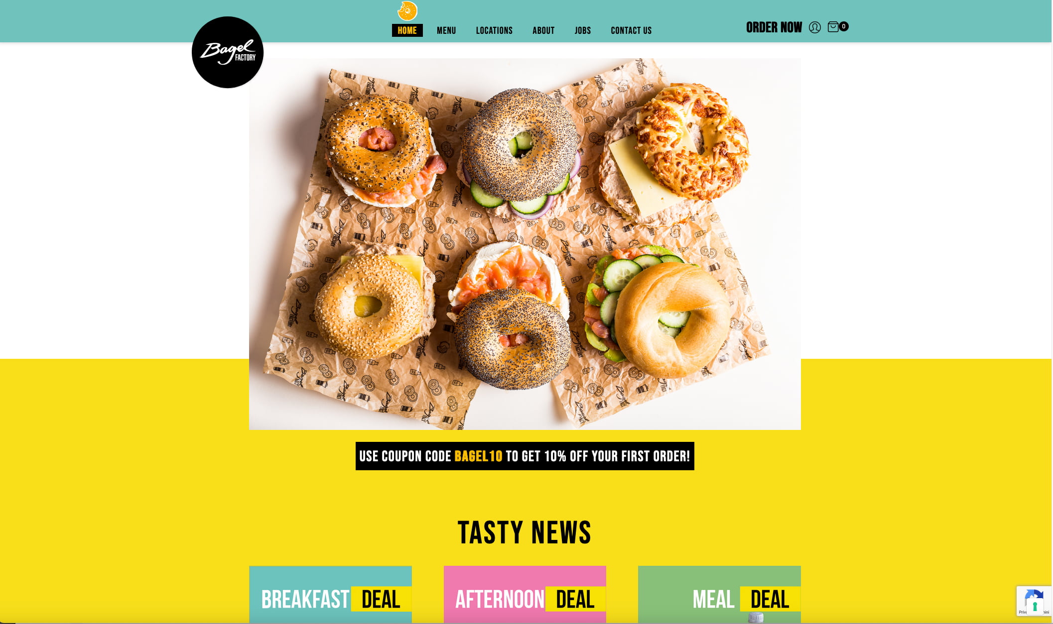 Bagel Factory si affida ad Asterisco Creative Agency per il nuovo sito