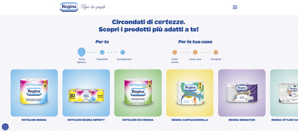 Asterisco Creative Agency firma il nuovo sito di Regina