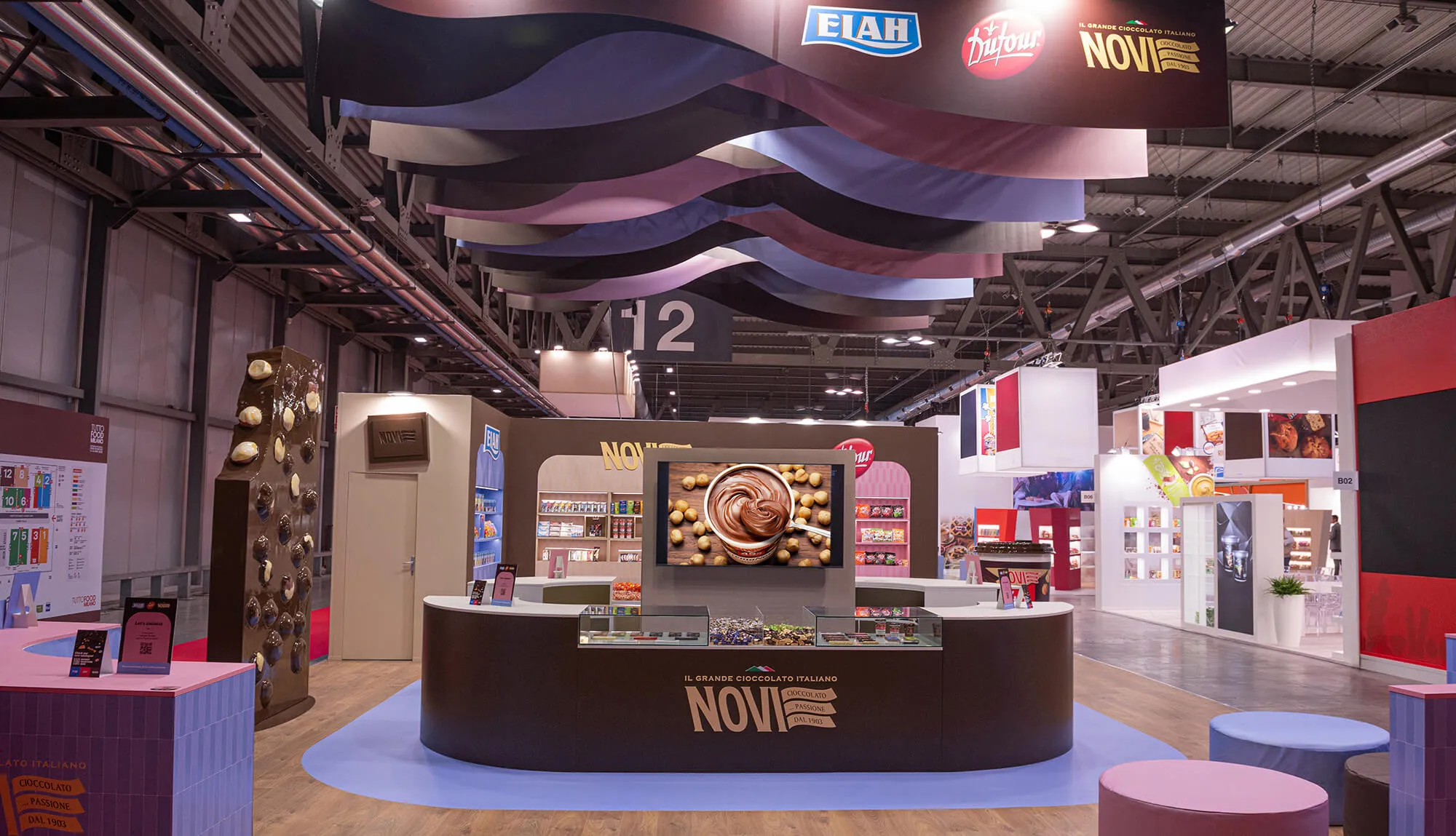 Elah, Novi e Dufour a TUTTOFOOD 2026 con uno stand immersivo firmato Asterisco Creative Agency